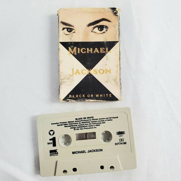 Michael Jackson – Black or White Cassette Single 1991 Epic Records - Picture 1 of 3